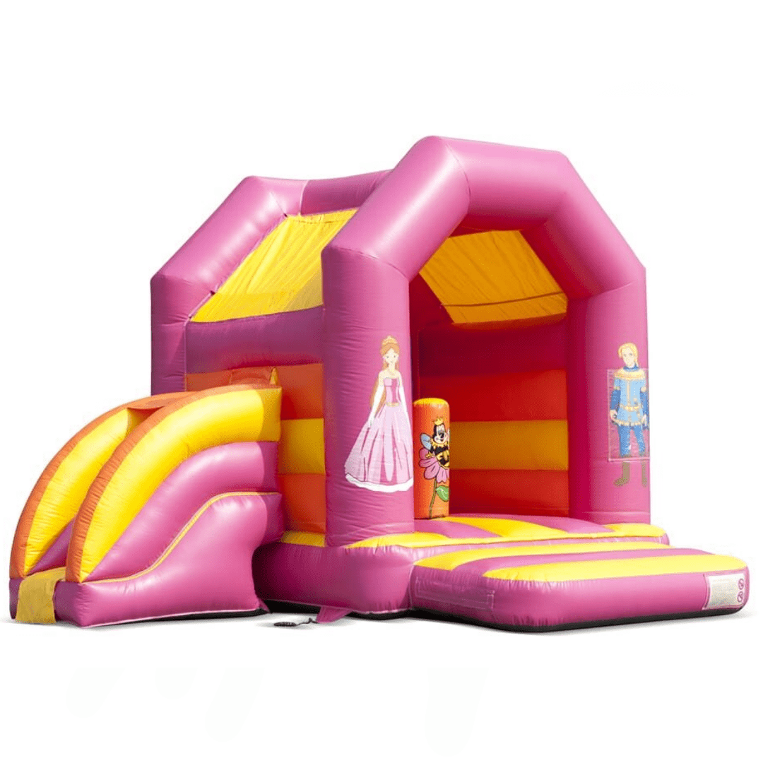 Hercegnős közepes ugrálóvár csúszdával