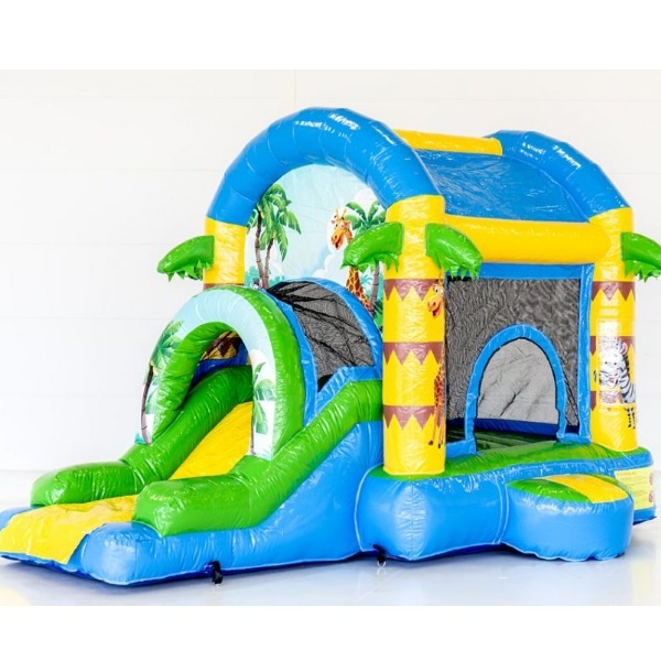 Dzsungel mini légvár csúszdával