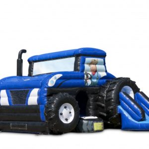 Kék traktor légvár