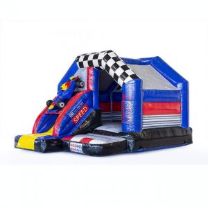 Versenyautós csúszdás légvár