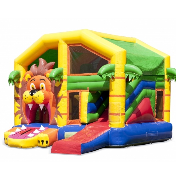 Oroszlános funny légvár tetővel