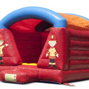 Tűzoltóautós mini ugrálóvár tetővel