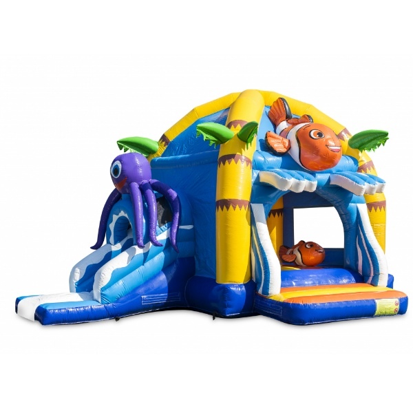 Halacskás dóm oldalcsúszdával