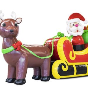 Óriás Télapó szánnal