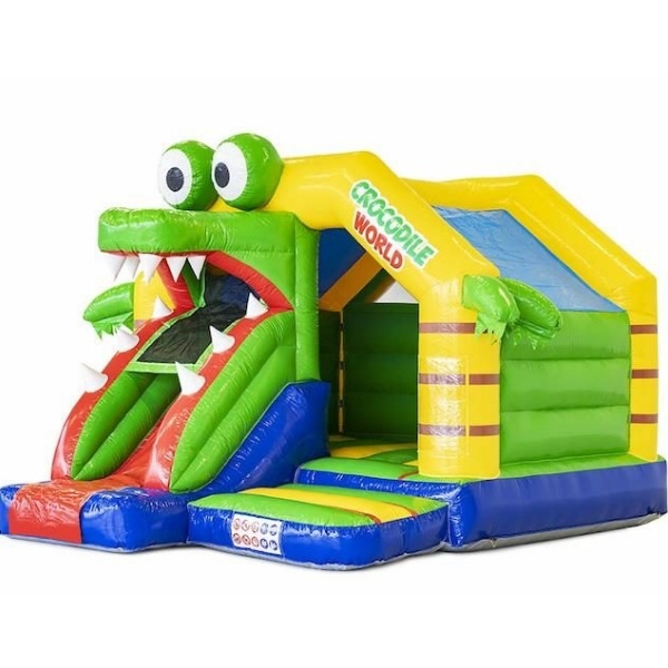 Krokodilos csúszdás légvár