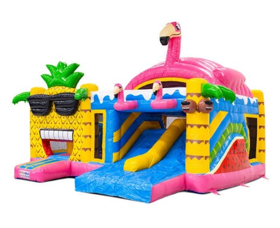 Hawaii dupla csúszdás funny légvár