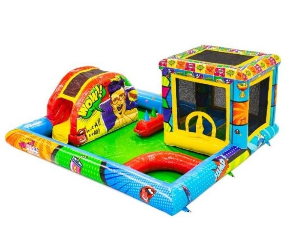 Képregény nyitott baba játszóház