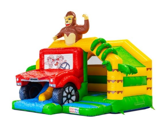 Szafari dupla csúszdás légvár