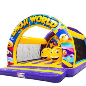 Emoji óriás ugrálóvár akadállyal