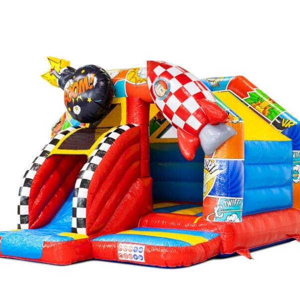 Képregény csúszdás légvár