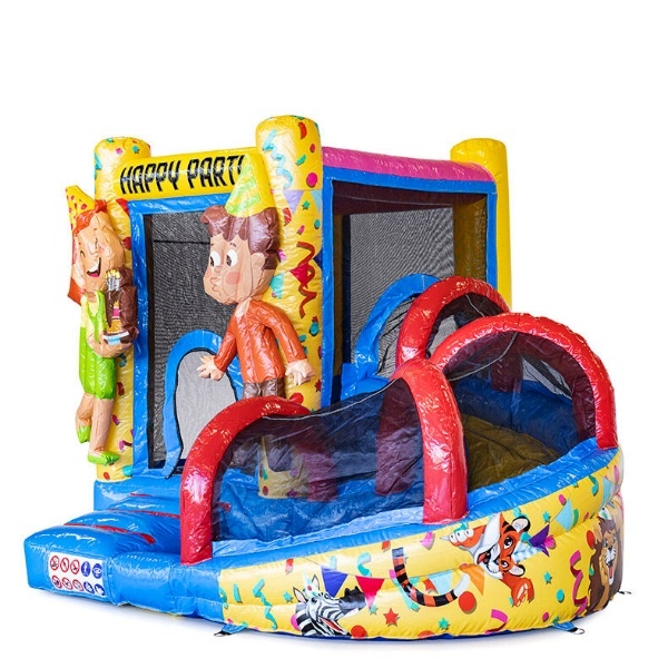 Party kanyarcsúszdás légvár