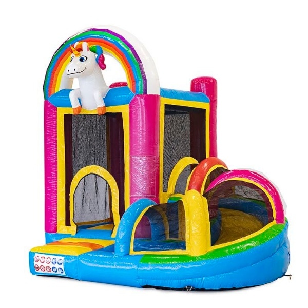 Unikornis kanyarcsúszdás légvár