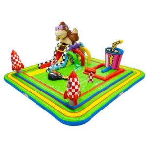 Képregény nyitott spriccelő játszótér