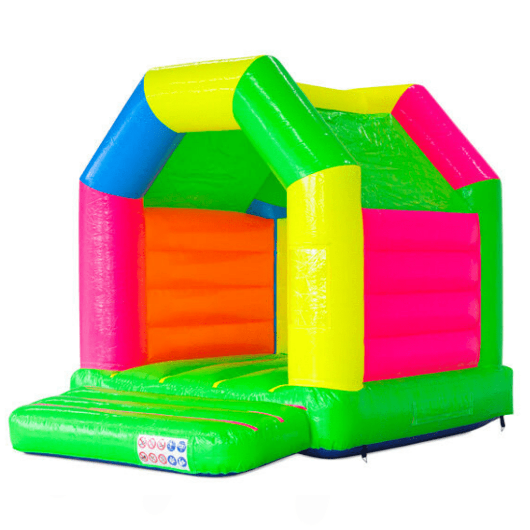 Neon szivárvány közepes ugrálóvár