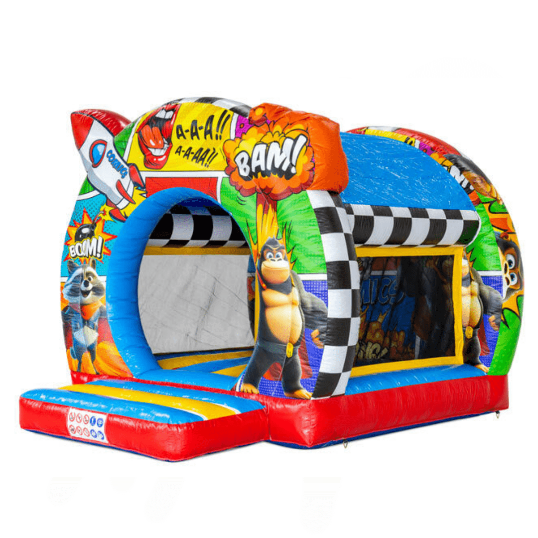 Képregény kupola közepes ugrálóvár