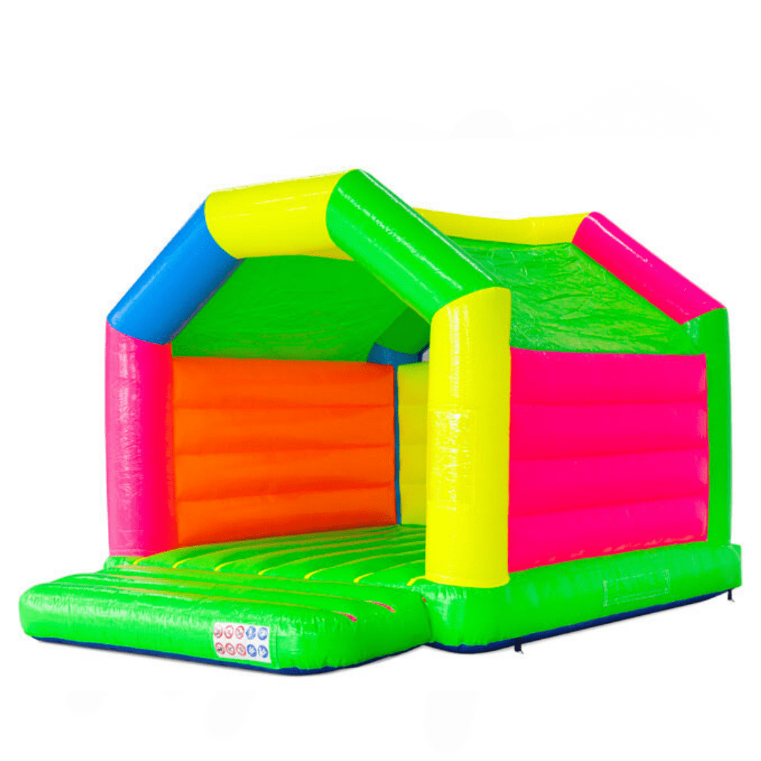 Neon szivárványos nagy ugrálóvár