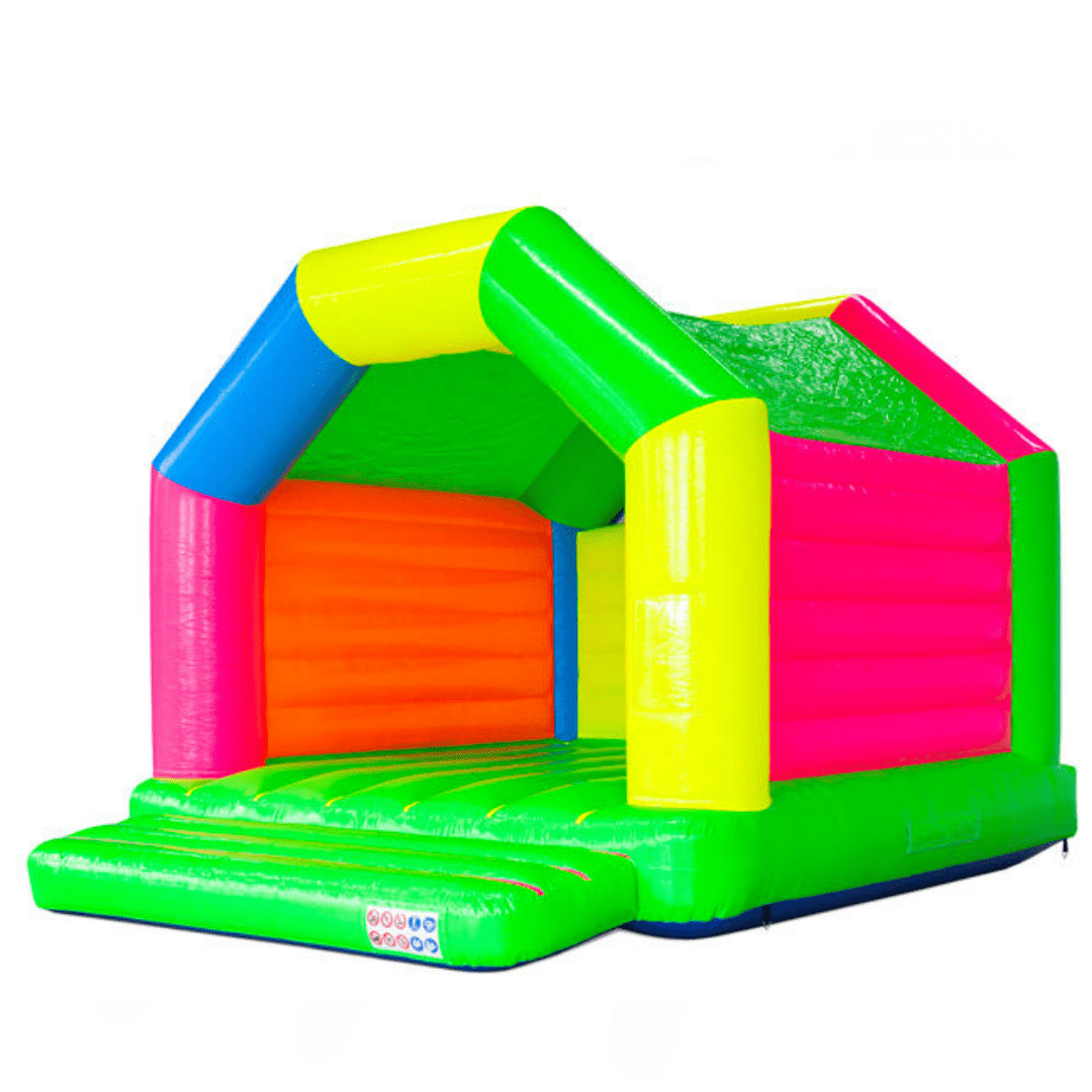 Neon szivárvány óriás ugrálóvár