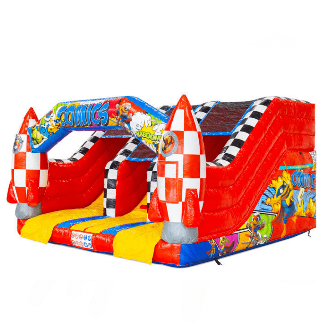 Képregény dupla csúszda